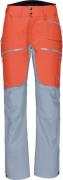 Norrøna Women's Lofoten GORE-TEX Pro Pants Orange Alert/Blue Fog