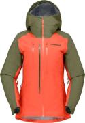 Women's Lyngen Gore-tex Jacket Olive Night/Orange Alert