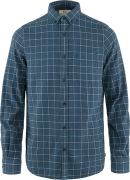 Fjällräven Men's Övik Flannel Shirt Indigo Blue-Flint Grey