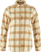 Fjällräven Women's Övik Heavy Flannel Shirt Chalk White-Dune Beige