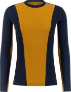 Ulvang Men's Peak Map Crew Baselayer Navy Blue/Cathay Spice