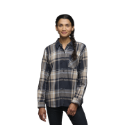 Black Diamond Women's Project Flannel Shirt Charcoal-Moonstone Plaid