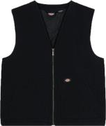 Dickies Men's Duck Canvas Summer Vest Stone Washed Black