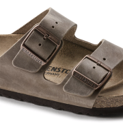 Birkenstock Unisex Arizona Oiled Leather Narrow Tobacco Brown