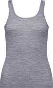 Mons Royale Women's Folo Merino Tank Grey Heather