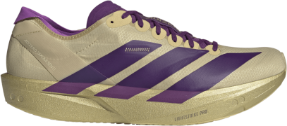 Adidas Men's Adizero Takumi Sen 11 Sand/Rich Purple/Gold Met.