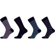 JBS Strumpor 4P Cotton Socks Svart/Röd Strl 40/47 Herr