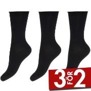 Decoy Strumpor 3P Bamboo Thin Socks Svart Strl 37/41 Dam