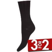 Decoy Strumpor Thin Comfort Top Socks Svart Strl 37/41 Dam