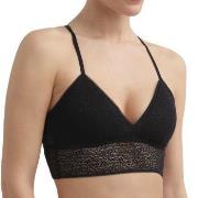 DKNY BH Modern Lace Racerback Longline Bralette Svart nylon Small Dam