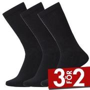 Claudio Strumpor 3P Tennis Socks Svart Strl 40/45 Herr