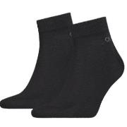 Calvin Klein Strumpor 2P Quarter Socks Svart Strl 39/42 Herr