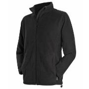 Stedman Active Fleece Jacket For Men Svart polyester Small Herr