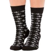 Trofe Bamboo Flower Socks Strumpor 2P Svart Strl 39/42 Dam