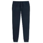 Schiesser Mix and Relax Lounge Pants With Cuffs Mörkblå bomull Small H...