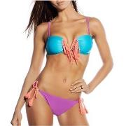 Seekers Bandeau Bikini Set Fringed Magneta Rosa 36 Dam