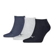 Puma Strumpor 3P Sneaker Socks Marin/Grå Strl 39/42