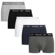 Reebok Kalsonger 5P Boyes Trunk Marin/Grå bomull Small Herr