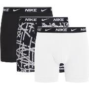 Nike Kalsonger 3P Everyday Cotton Stretch Boxer Brief Svart/Vit bomull...