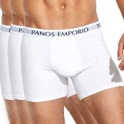 Panos Emporio Kalsonger 3P Base Bamboo Cotton Boxer Vit Small Herr