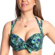 Missya Rose Bikini Strapless Halterneck Print Grön C 80 Dam