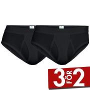 Dovre Kalsonger 2P Organic Cotton Brief With Fly Svart ekologisk bomul...