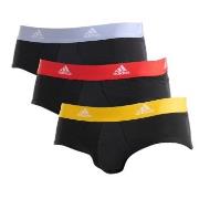 adidas Kalsonger 3P Active Flex Cotton Brief Svart/Gul bomull Small He...