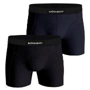 Bjorn Borg Premium Cotton Stretch Boxer 1298 Kalsonger 2P Svart/Blå bo...