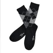 Topeco Strumpor Mens Classic Socks Argyle Svart Strl 41/45 Herr