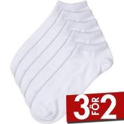 Pierre Robert Strumpor 5P Low Cut Socks Vit Strl 41/45