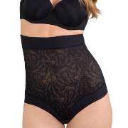 NATURANA Trosor High Shaping Lace Briefs Svart Small Dam