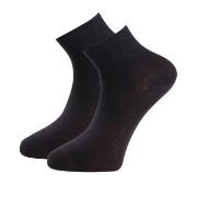 Trofe Cotton Quarter Socks Strumpor 2P Svart Strl 39/42 Dam