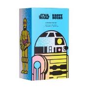 Happy socks Strumpor 3P Star Wars C-3PO And R2-D2 Gift Box Svart mönst...