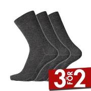 Dovre Strumpor 3P Cotton Socks Mörkgrå Strl 45/48 Herr