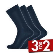 Dovre Strumpor 3P Organic Wool Sock Marin Strl 45/48 Herr