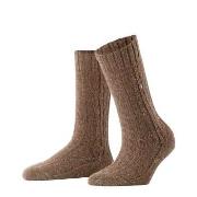 Burlington Strumpor Tweed Tales Wool Sock Brun Strl 36/41 Dam