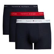 Tommy Hilfiger Kalsonger 3P WB Trunks Svart/Röd bomull Medium Herr