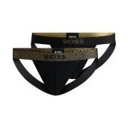 BOSS Kalsonger 2P Jock Strap Gift Svart/Guld bomull Small Herr