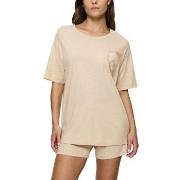 Triumph Endless Comfort Short Sleeve Pyjama Creme 38 Dam