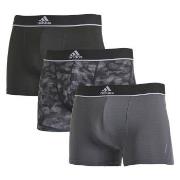 adidas Kalsonger 3P Sport Trunk Grå polyester Small Herr