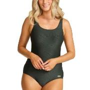 Damella Alice Textured Swimsuit Mörkgrön nylon 38 Dam