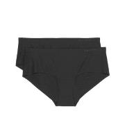 Marc O Polo Elastic Panty Trosor 2P Svart Small Dam