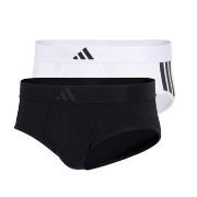 adidas Kalsonger 2P Active Flex Cotton 3 Stripes Low Rise Trunk Vit/Sv...