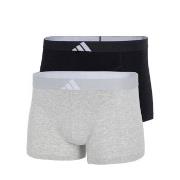 adidas Kalsonger 2P Active Flex Cotton Body Trunk Svart/Grå bomull Sma...