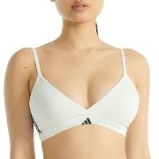 adidas BH Sport Active 3 Stripes Triangle Bralette Vit bomull Small Da...