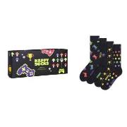 Happy socks Strumpor 4P Gamer Socks Gift Box Svart mönstrad Strl 41/46