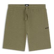 BOSS Waffle Nightwear Shorts Grön Medium Herr