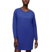 Triumph Long Sleeve Nightdress Mörkblå bomull 38 Dam