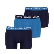 Levis Kalsonger 3P Repeat Logo Boxer Brief Multi Marin/Blå bomull Smal...