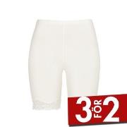 Damella Bamboo Lace Shorts Vit Bambu Small Dam